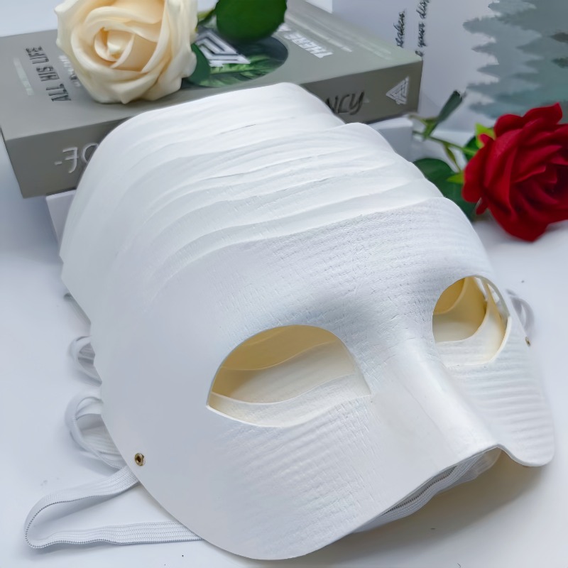Sheet Face Mask Pack - 10 Stück DIY Blanko Halbgesichtsmasken, Unbemalte