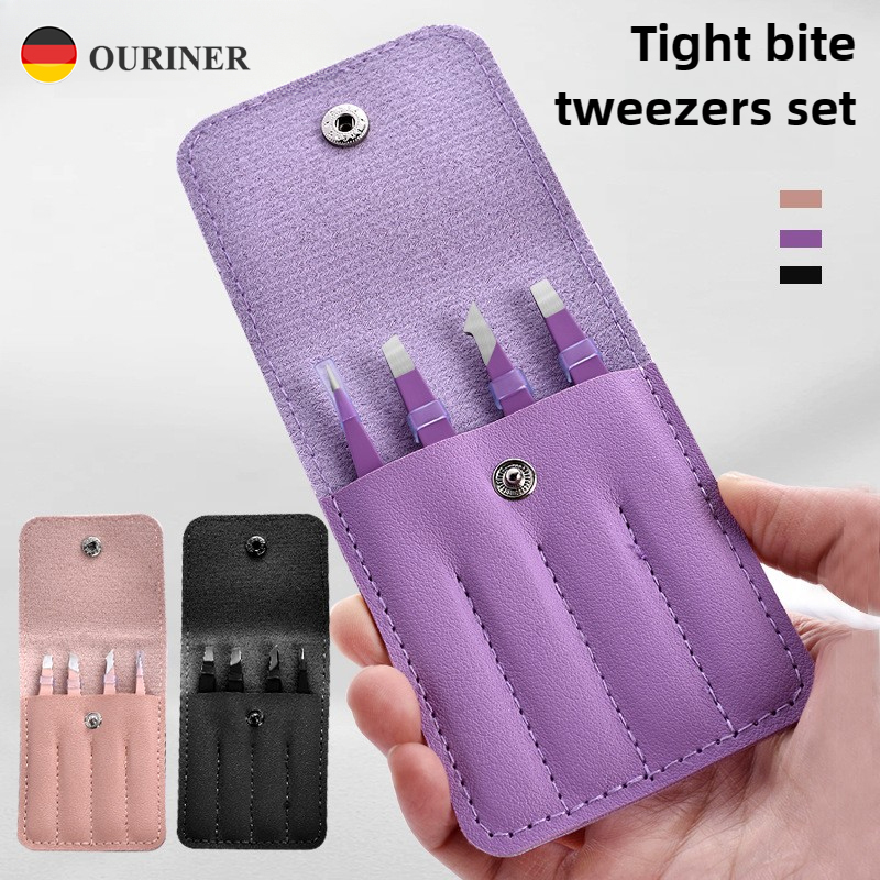 Beauty Makeup Remover - Hochpräzise Augenbrauenpinzette, 4 Stück, Haarschönheit, Abzieher