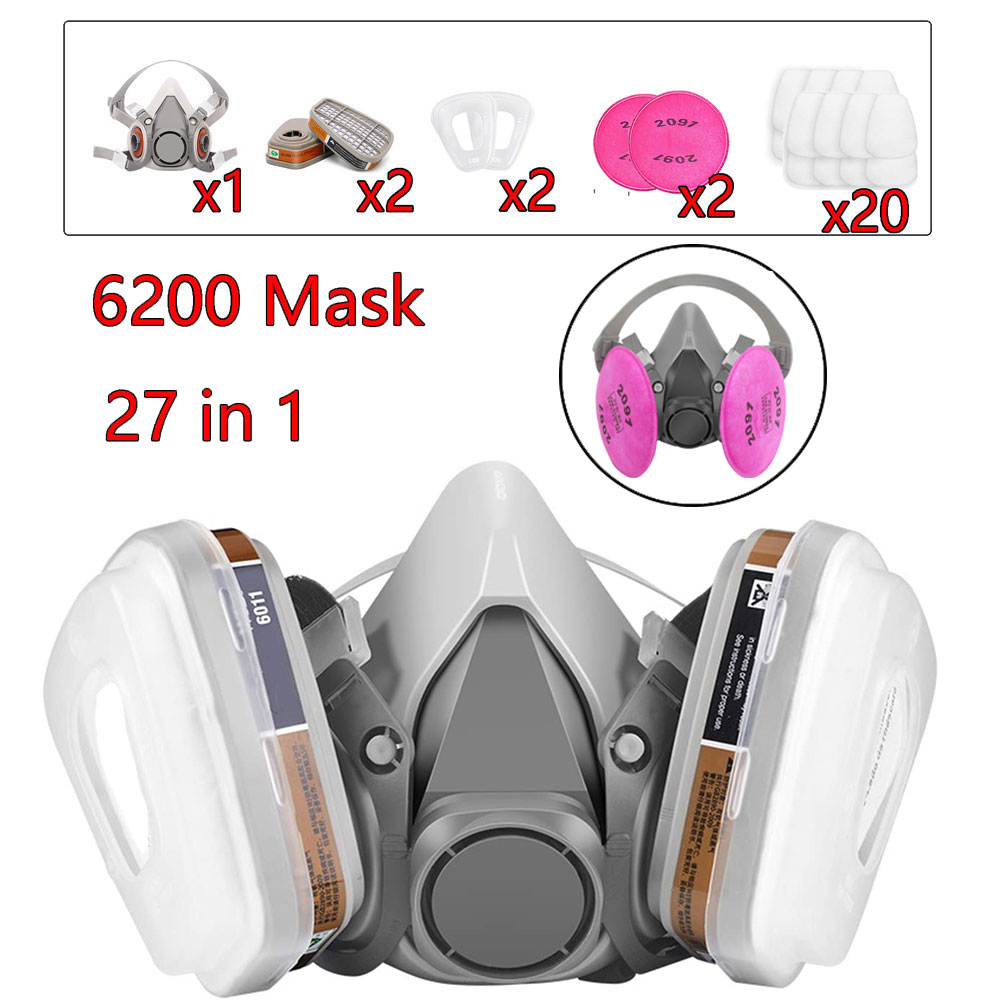 Sheet Face Mask Pack - 27in1 6200 Half Face Staub Gasmaske