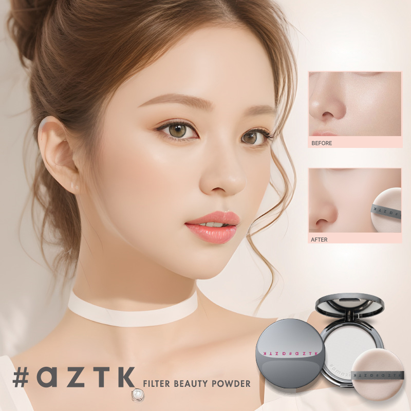 Beauty Makeup Filter - AZTK Fliter BEAUTY POWDER Ausbesserungs-Antihaft-Filterpulver-Setup, wasserfest,