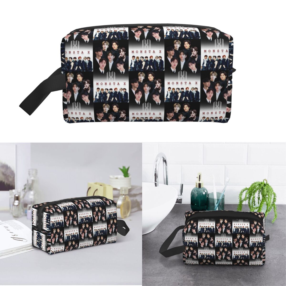 Monsta X Kpop Make-up-Tasche,  – X Beauty Makeup Bewertung und Preis