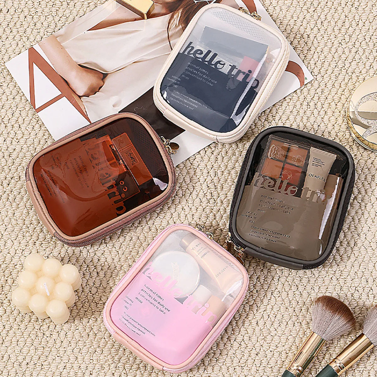 Transparente tragbare Kosmetik – Beauty Kiss Makeup Bewertung und Preis