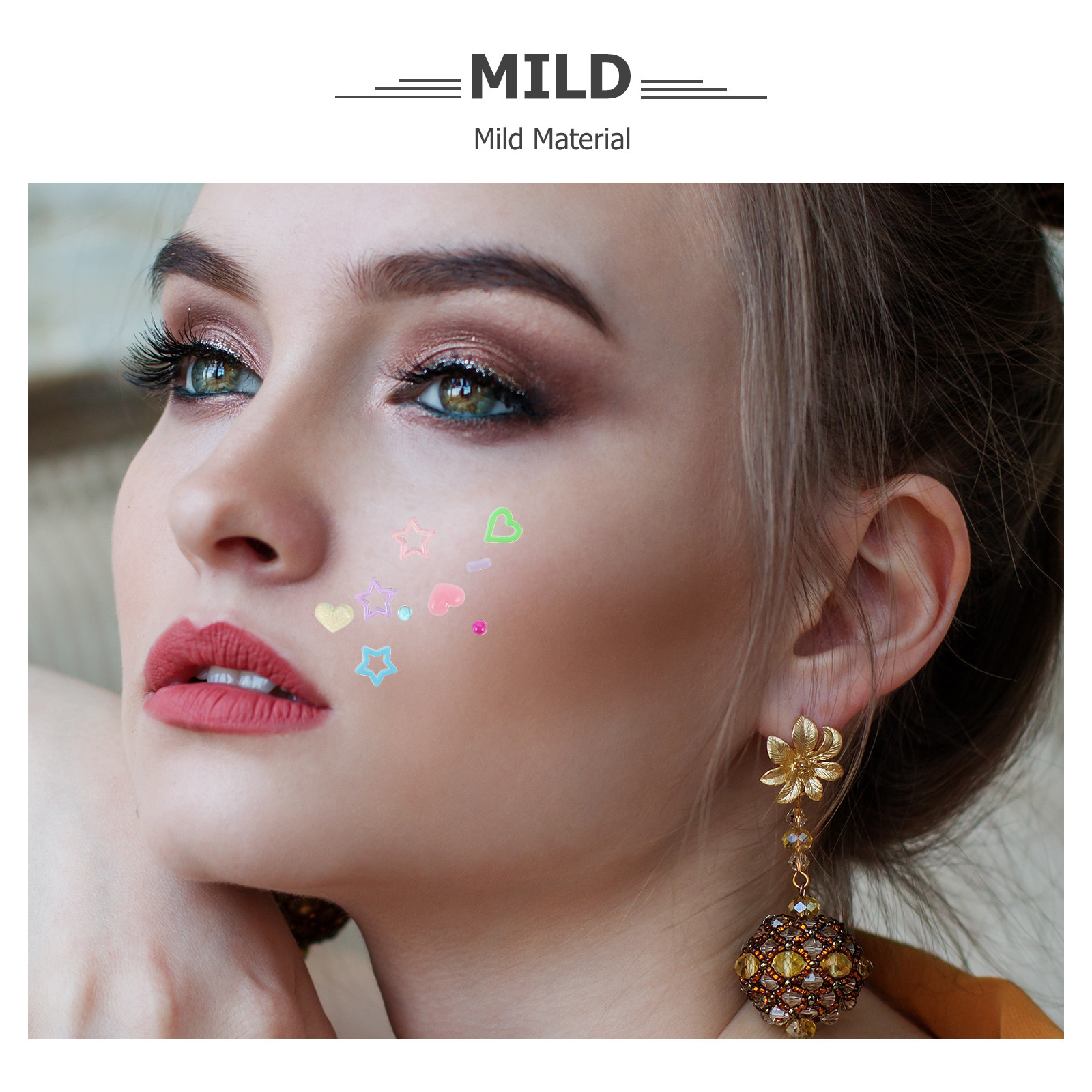 10 Blatt Gesichts-Strass-Aufkl – Makeup And Beauty Bewertung und Preis