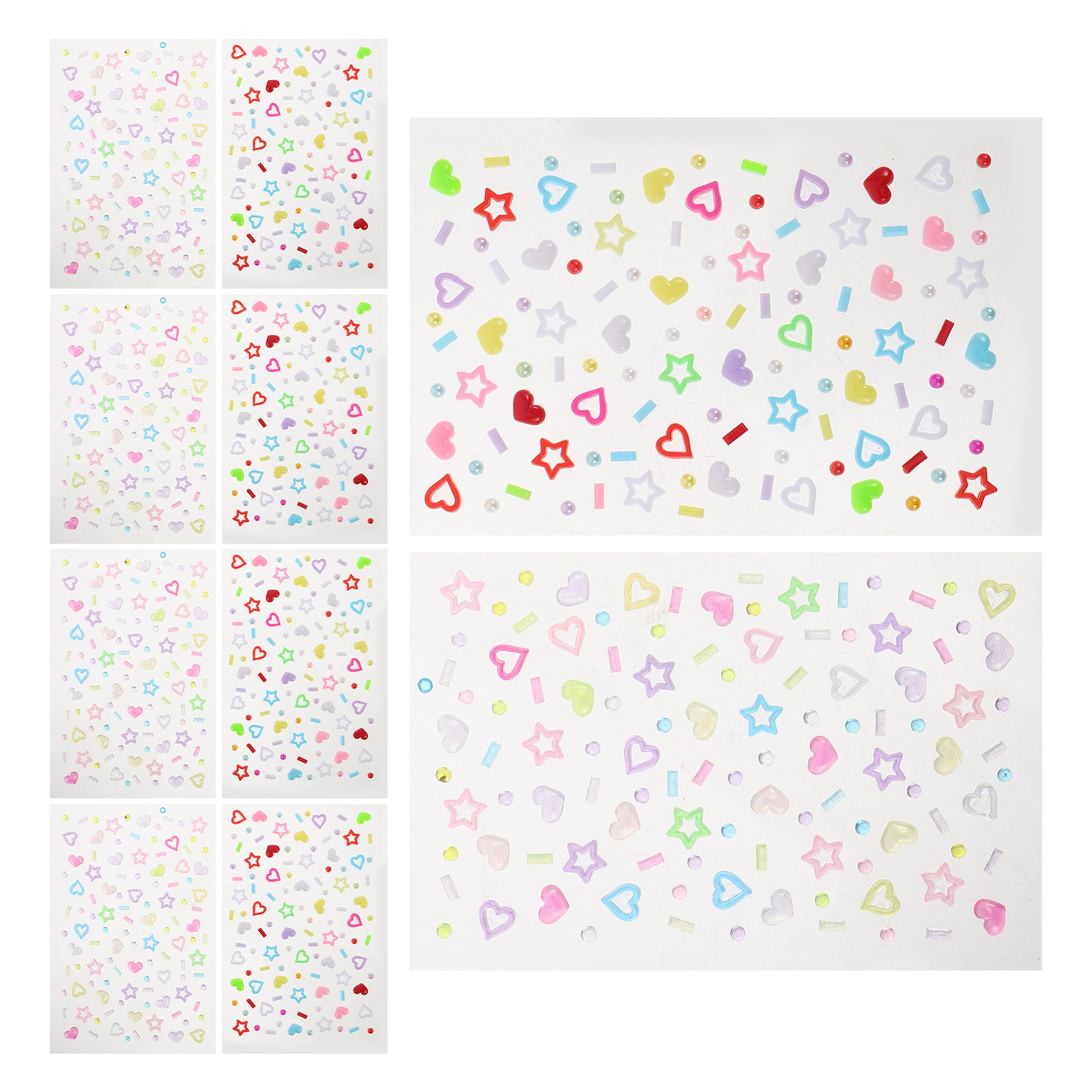 10 Blatt Gesichts-Strass-Aufkl – Makeup And Beauty Bewertung und Preis