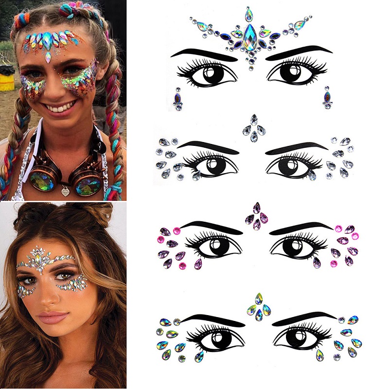 3D Strass Glitzer-Gesichtsaufk – Beauty Gems Makeup Bewertung und Preis